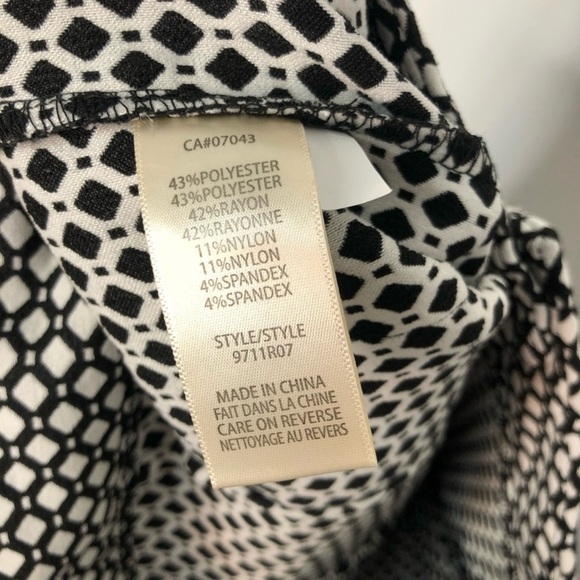 MAX STUDIO | Black & White Crop Dress Pant | NWT - Picture 7 of 7